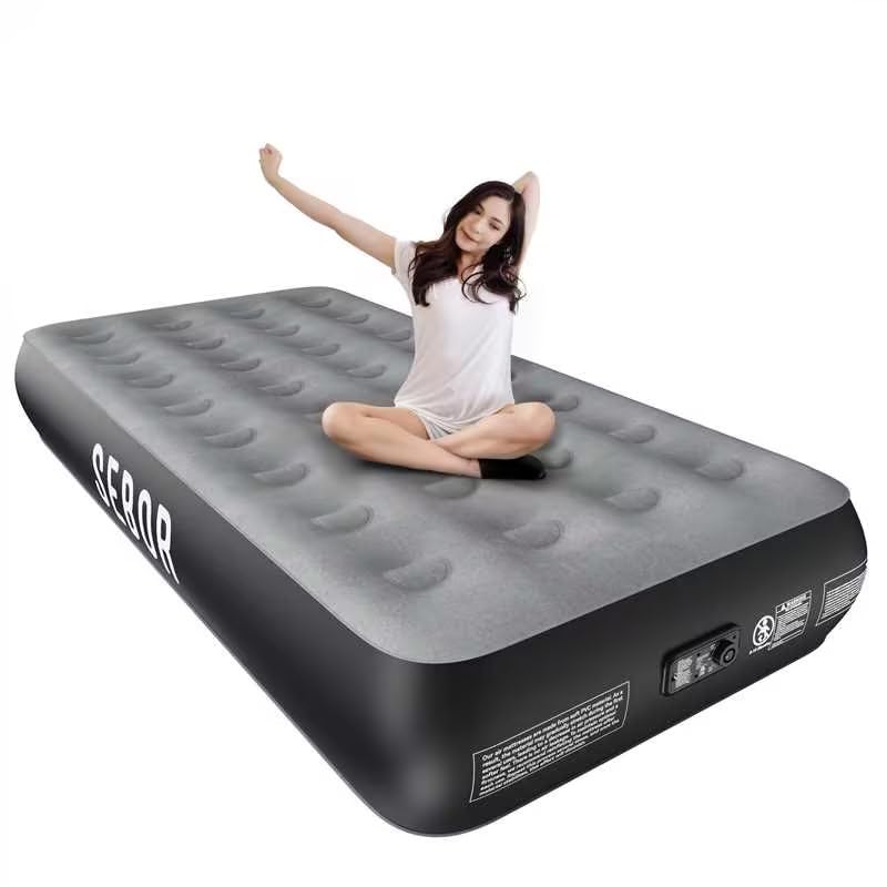 Sebor Air Mattress with Built-in Pump - Coil Beam