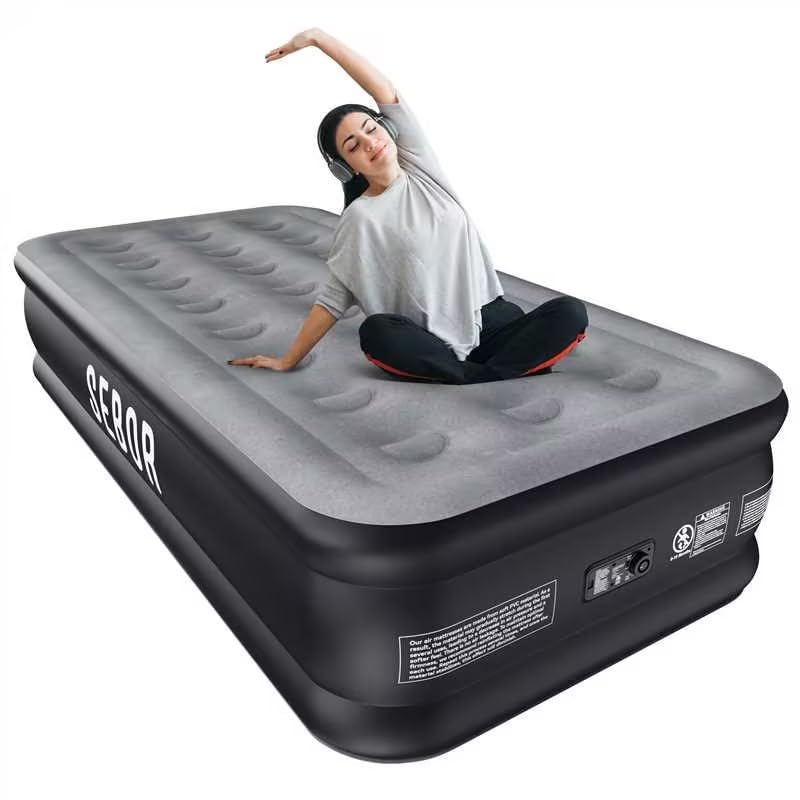 Sebor Air Mattress with Built-in Pump - Coil Beam