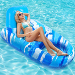 Sebor Heavy-Duty Inflatable Pool Float for Summer Pool Parties and Relaxation