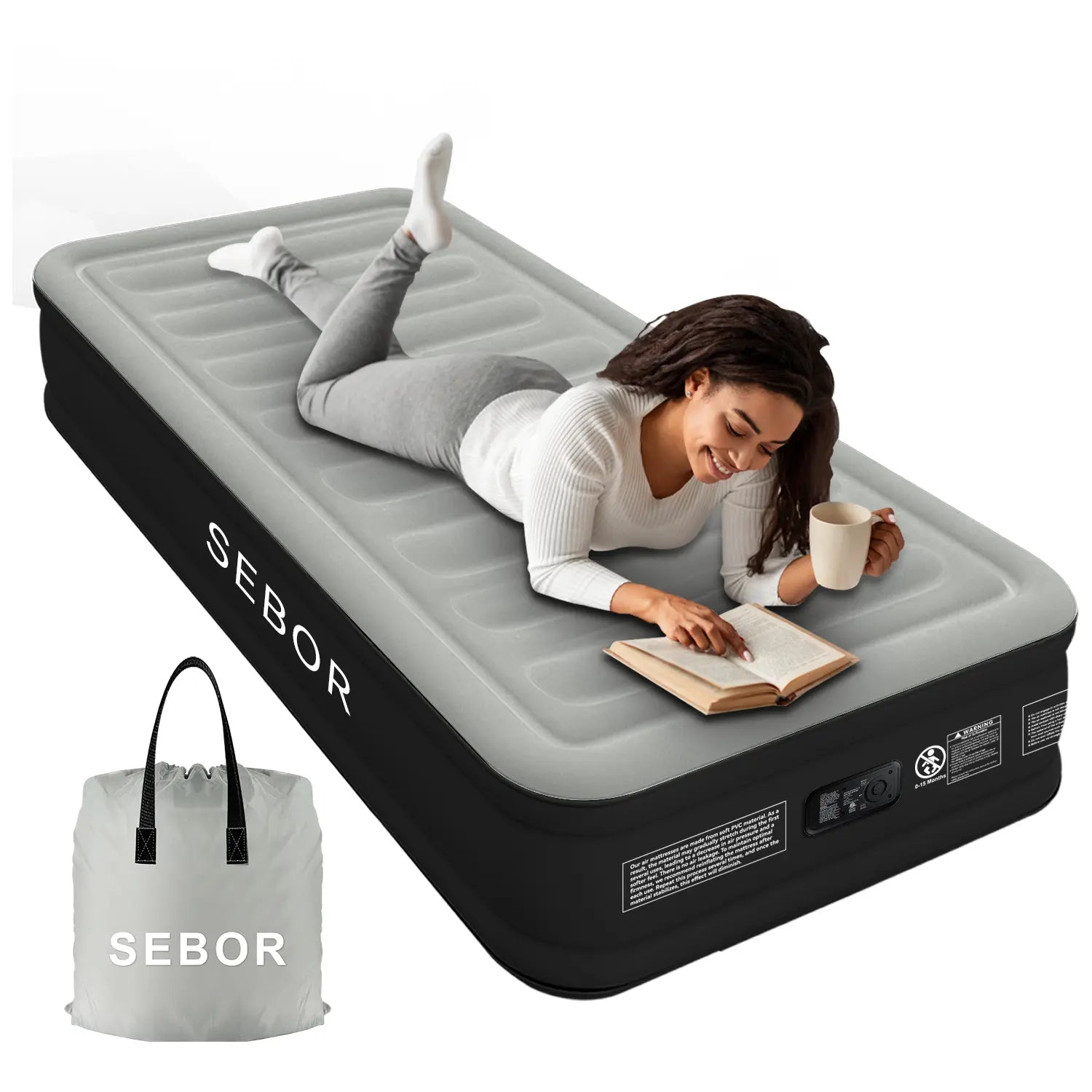 Classic Air Bed with Built-in Pump